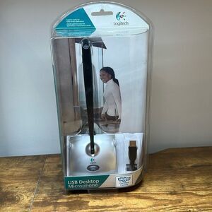 Logitech Consumer USB Desktop Microphone 980186-0403 for PC Mac NEW SEALED